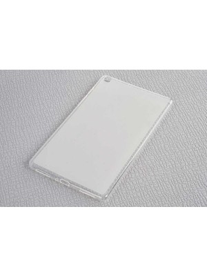 ZORE Galaxy Tab A 8.0 T290 Kılıf Uyumlu Zore Tablet Süper Silikon Kapak-Beyaz