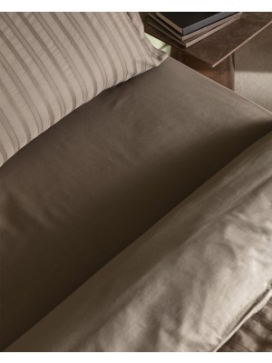 Madame Coco Nicole King Size %100 Pamuk Armürlü Nevresim Takımı - Vizon