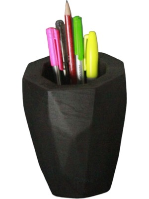 Kalemlik Siyah Renk Masa Kalemliği Organizer Kalemlik Model 19