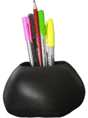 Kalemlik Siyah Renk Masa Kalemliği Organizer Kalemlik Model 22