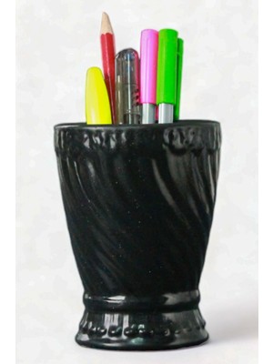 Kalemlik Siyah Renk Masa Kalemliği Organizer Kalemlik Model 14