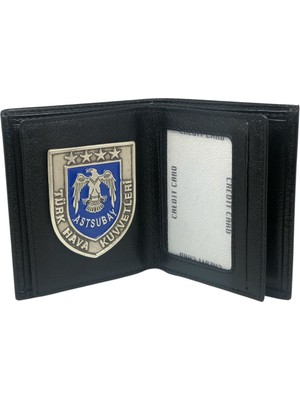 Hava Kuvvetleri Astsubay Cüzdan Hakiki Deri