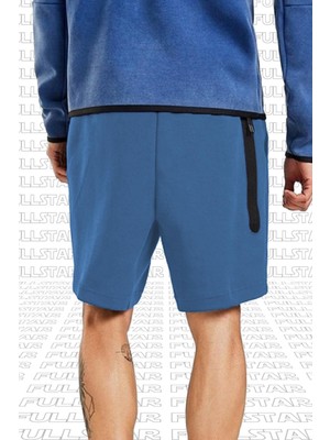 Sportswear Tech Fleece Mens Shorts Mavi Erkek Şort