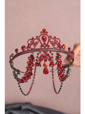 Hayalperest Boncuk Hürrem Saçaklı Alınlık Gelin Kına Tacı