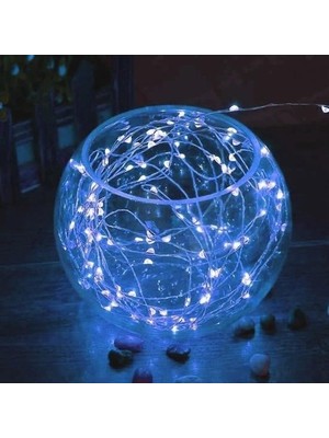 Zayka® Pilli 5 Metre Dekoratif Peri LED Beyaz Aydınlatma Süsleme Lambası