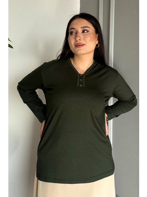 Modaplaza Kadın 3 Düğme Bluz
