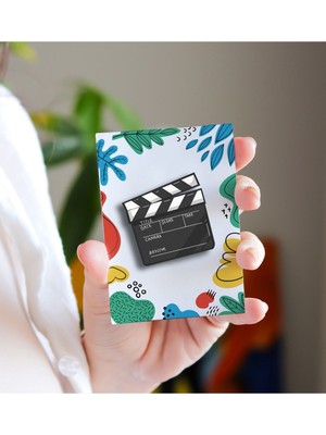 Rozzy Lab Film Klaket - Rozet - Broş - Yaka Çanta Aksesuar