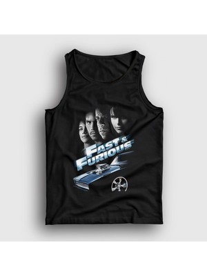 Presmono Unisex Siyah Fast And Furious Hızlı ve Öfkeli Film Atlet