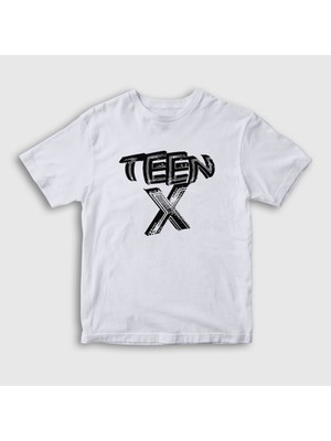 Presmono  Çocuk Beyaz Logo Ken Carson Teen x T-Shirt