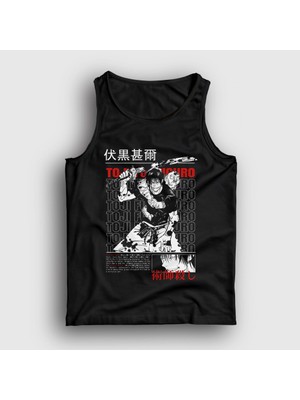 Presmono Unisex Siyah Toji Fushiguro Anime Jujutsu Kaisen Atlet