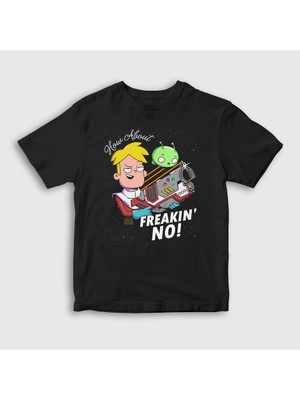 Presmono  Çocuk Siyah Freakin No Gary Final Space T-Shirt