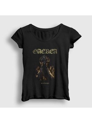 Presmono Kadın Siyah Gaerea Mirage T-Shirt