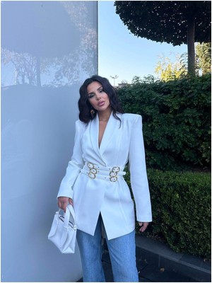 Kadın Kemer Detay Ceket