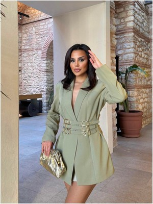 Kadın Kemer Detay Ceket