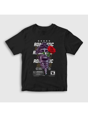 Presmono  Çocuk Siyah Romantic Sculpture Art Sanat T-Shirt