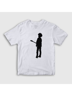 Presmono  Çocuk Beyaz Guitar Robert Smith The Cure T-Shirt