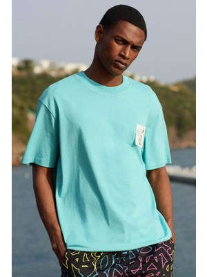 DeFacto Regular Fit Bisiklet Yaka Baskılı Kısa Kollu Tişört C2730AX24SM