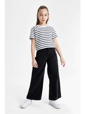 DeFacto Kız Çocuk Baggy Fit Jean Pantolon B9824A824SP