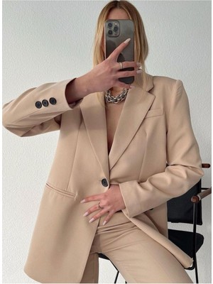 Kadın Blazer Ceket Pantolon Takım