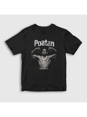 Presmono  Çocuk Siyah Poatan Mma Ufc Alex Pereira T-Shirt