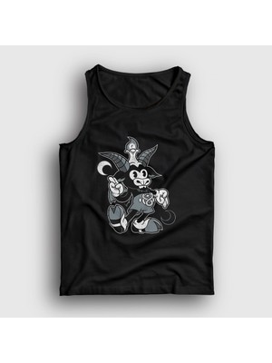 Presmono Unisex Siyah Do Walt Thou Wilt Cartoon Baphomet Atlet