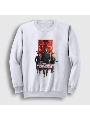 Presmono Unisex Beyaz Poster Inglourious Basterds Sweatshirt