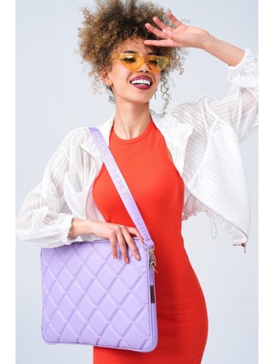 Meschain Kapitone Laptop Kılıfı 15.6" ve 16" Inç Lila