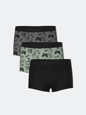 LC Waikiki Lcw Kids Baskılı Erkek Çocuk Boxer 3'lü