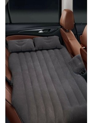 Araç Içi Şişme Yatak Araba ve Kamp Yatağı Çanta Elektrikli Pompa Tamir Kiti ve Yastıklı Yatak Seti