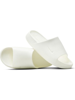 Nike Beyaz Terlik Nike Calm Slide Kaymaz Taban ile Spor ve Plaj Kullanımı için İdeal