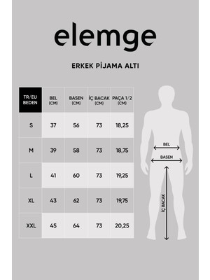 Elemge Erkek Kareli Pijama Altı Cepli Süet Kumaş Esnek Rahat Kesim İpli Regular Fit Beli Lastikli Kırmızı-Lacivert Ekoseli Eşofman Tek Alt