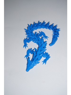 3D Baskı Gezegeni Eklemli Ejderha 3 Renkli 28 Cm - Dekoratif 3D Maket Hediyelik 1,8cm