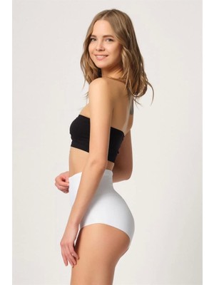 Beyaz Emay 2819 Slip Double Karın Toparlayıcı Lazer Korse