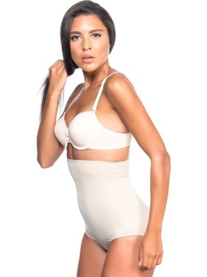 Ten Emay 2079 Yüksek Bel Desenli Double Slip Korse