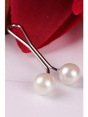 Techno Station 24LÜ Boncuklu Eşarp /şal Klipsi Paslanmaz Çelik Türban Sabitleyici 24 Adet