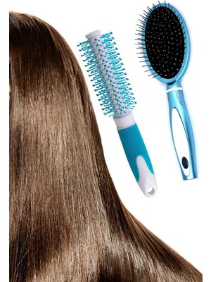 Techno Station Saç Fırça Seti 2li Fön Tarağı/oval Tarak/şekillendirme Tarağı 2li Tarak Seti