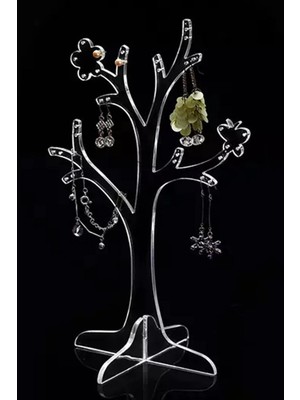 Ağaç Şekilli Mücevher Takı Askı Standı Küpe Takı Askısı Organizer