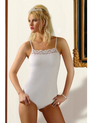 Timion Likralı Dantelli Ip Askılı Body 4062