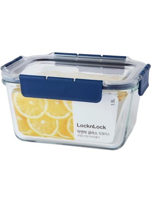 Lockn Lock Top Class Fırın & Saklama Kabı Dörtgen Kilitli Mavi 1,5 lt