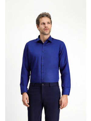 Uzun Kol Non Iron Saten Klasik Pamuklu Gömlek