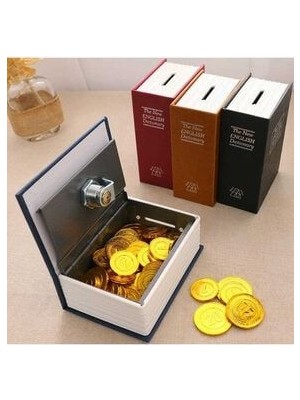 Toptan Kitap Şeklinde Mini Boy Kilitli Kasa ve Kumbara