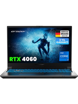 Erazer Deputy P60i MD62749 Intel Core i7 13620H 16GB 1TB SSD RTX4060 Freedos 15.6" FHD 144Hz Taşınabilir Bilgisayar