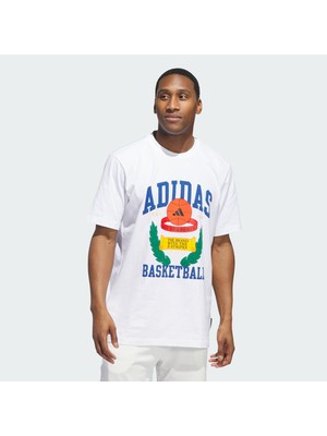 Adidas Performance IY1158 Crest Basketball Graphic Tişört