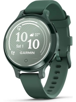 Garmin Lily 2 Active Gümüş - Mor Yasemin Silikon Kayışlı