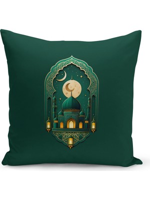 Bertille Home Ramazan Serisi Çift Tarafı Dijital Baskılı Kırlent Kılıfı