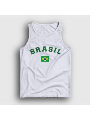 Presmono  Beyaz Brasil Brazil Brezilya Bayrağı Atlet