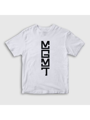 Presmono  Çocuk Beyaz Logo Rock Mgmt T-Shirt