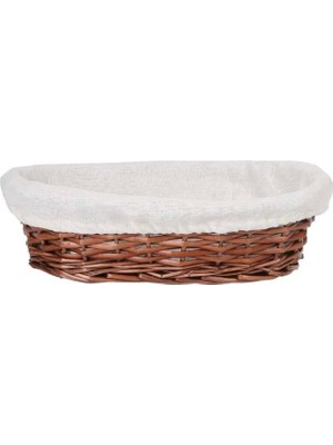 Hasır Bezli Oval Hamur Mayalama Sepeti 20 cm (ES-2015)
