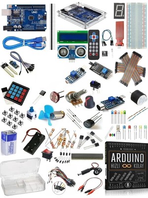 Arduino Uno R3 Başlangıç Seti 84 Parça 274 Sensör ve Modül Dahil Elektronik Devre Kiti