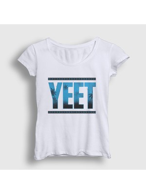Presmono Kadın Beyaz Yeet Ufc Mma Güreş Jey Uso T-Shirt